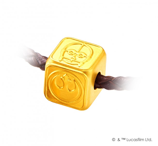 《星球大戰》系列足金工藝精品串飾/吊墜 (Rebel Alliance) 售價：約HK$1,500起 中央型號：8858